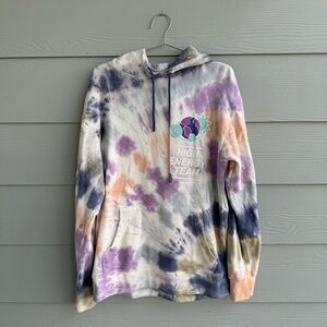 Market Smiley Oversized Tie Dye Hoodie/ High Energy Team